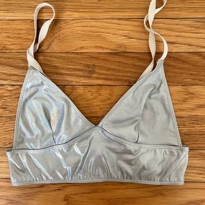 DOLLSKILL S SILVER BRA TOP